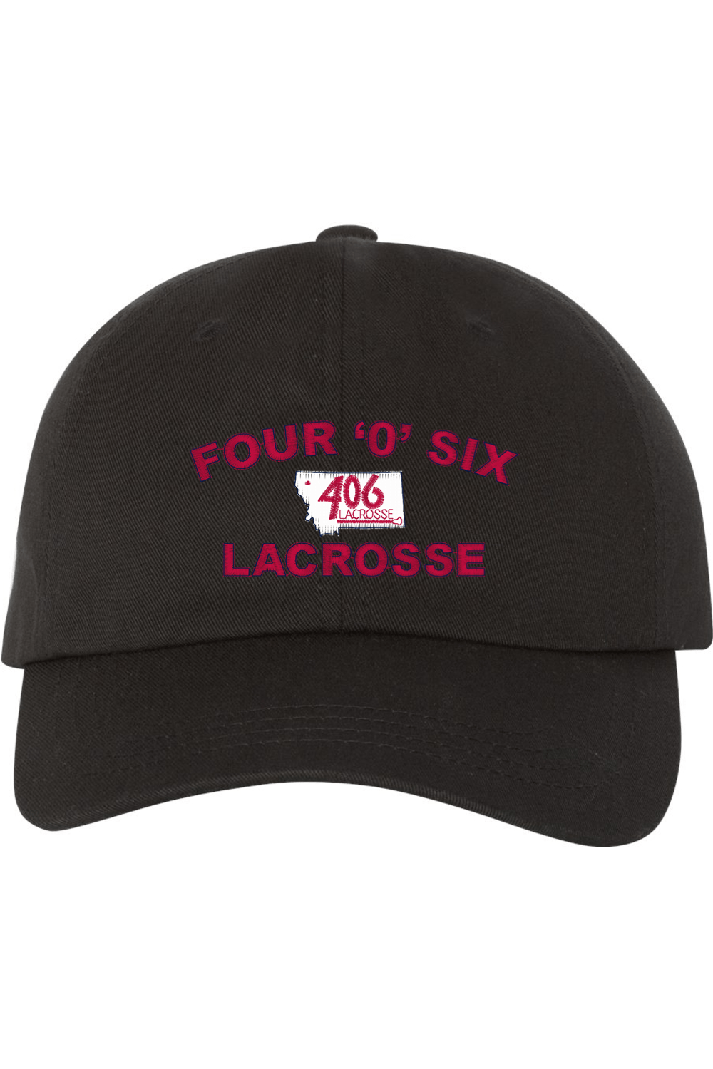 406 Lacrosse Embroidered Dad Hat Signature Lacrosse