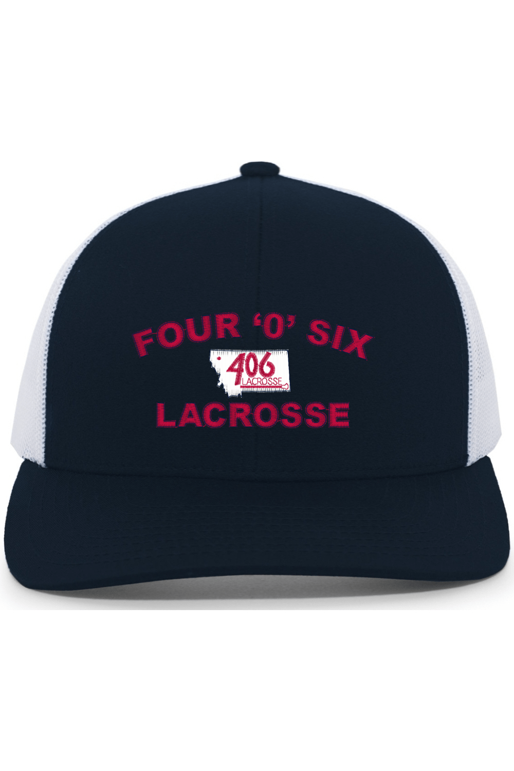 406 Lacrosse Embroidered Trucker Hat Signature Lacrosse
