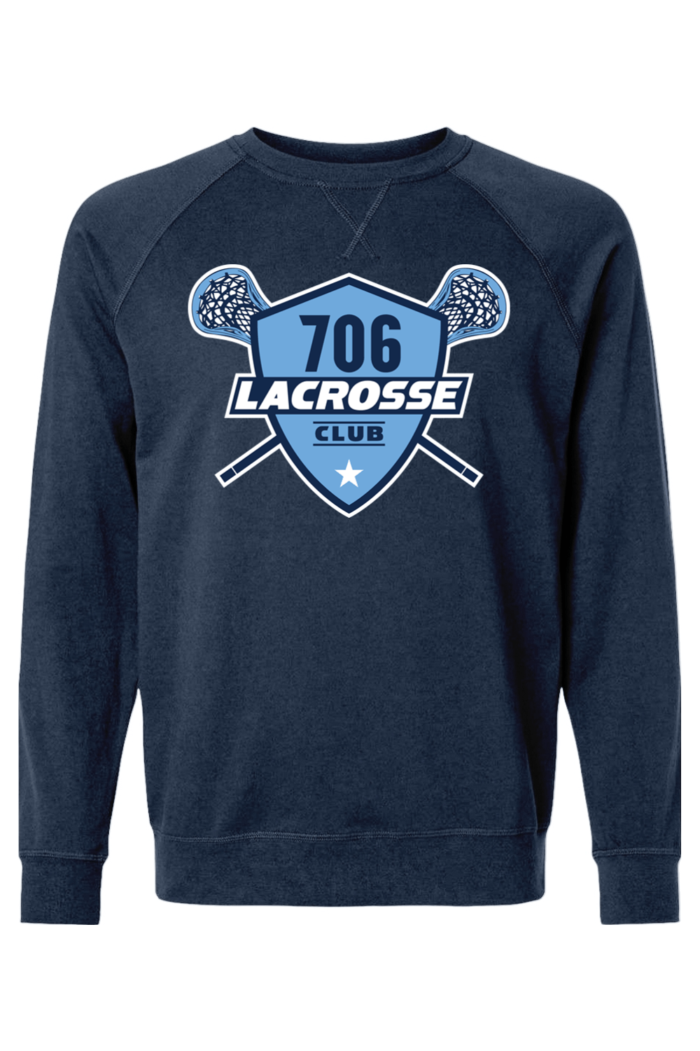 706 Lacrosse Club Adult Heavyweight Raglan Long Sleeve Signature Lacrosse