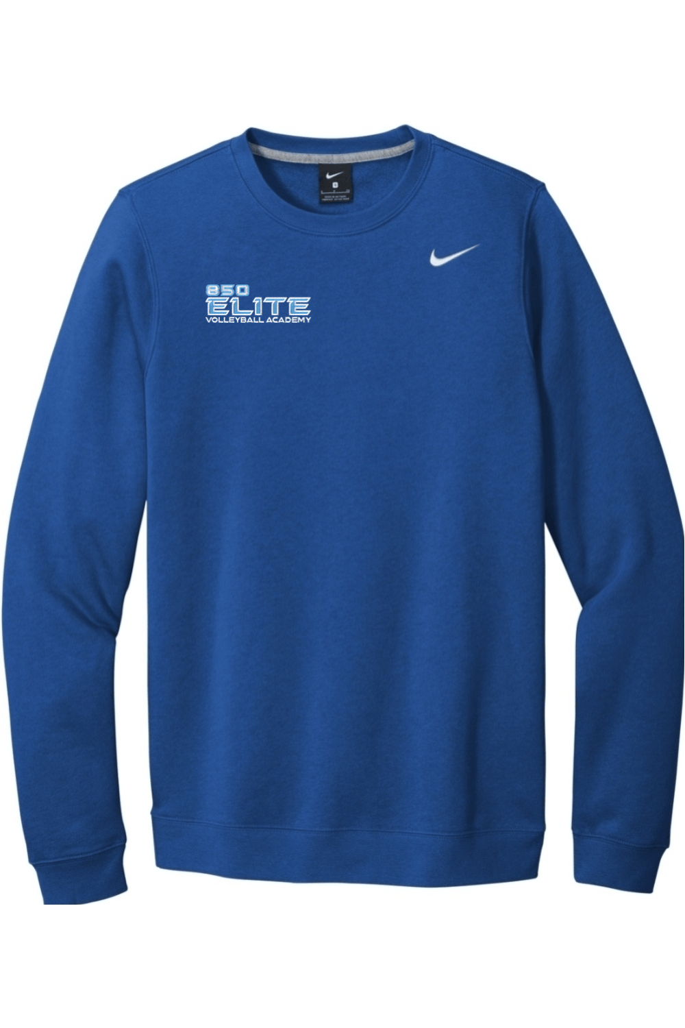 850 Elite Volleyball Embroidered Nike Club Fleece Crew Signature Lacrosse