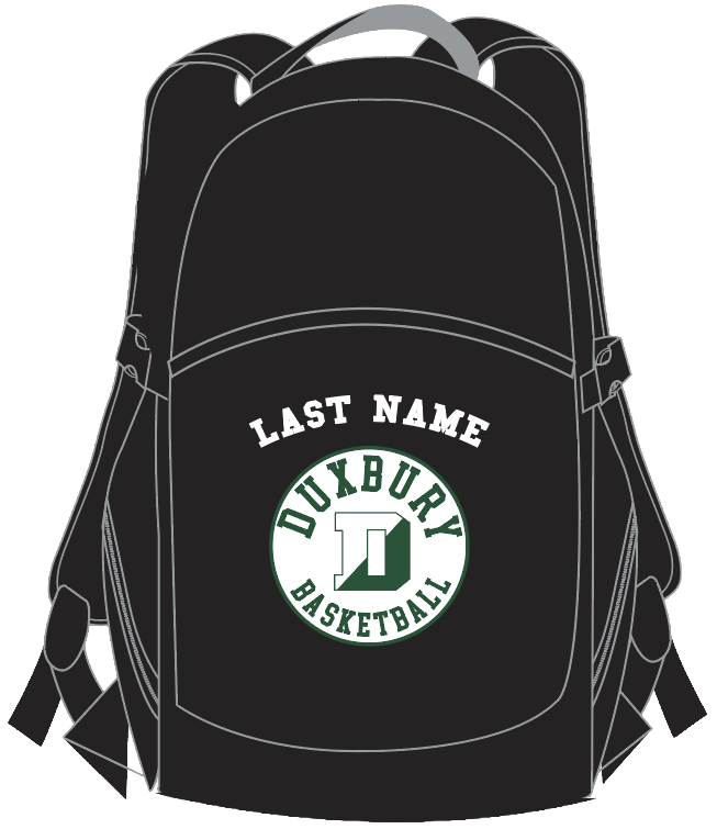 Duxbury Basketball Men's Player Monster Backpack Name