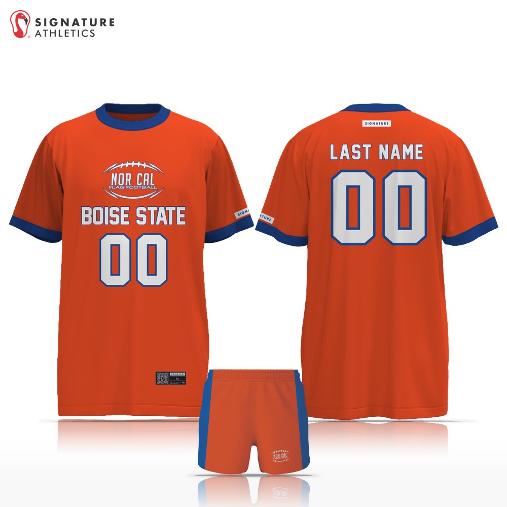 NorCal Flag Football Orange Boise State Women's 2 Piece Player Package: NorCal