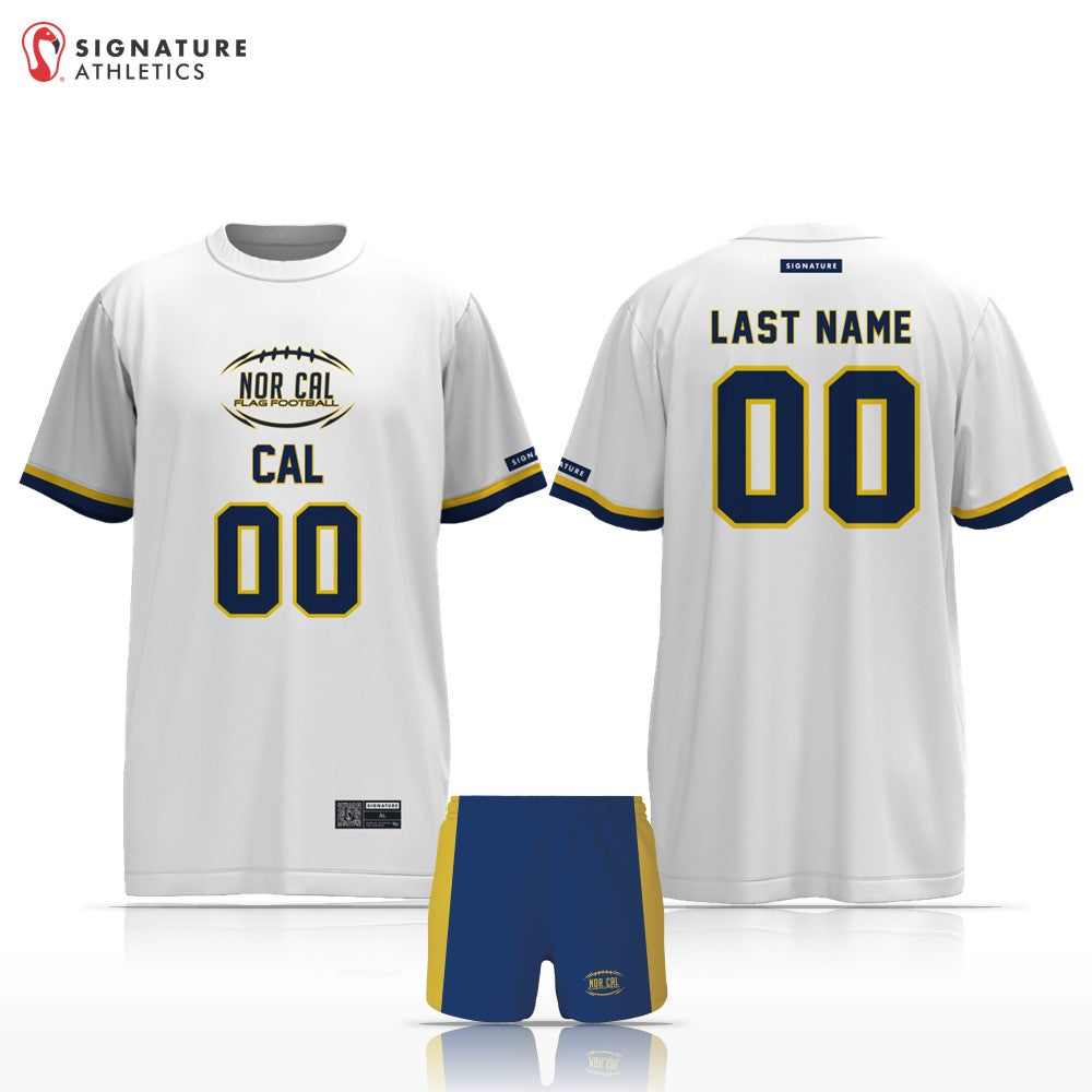 NorCal Flag Football White CAL Women's 2 Piece Player Package: NorCal