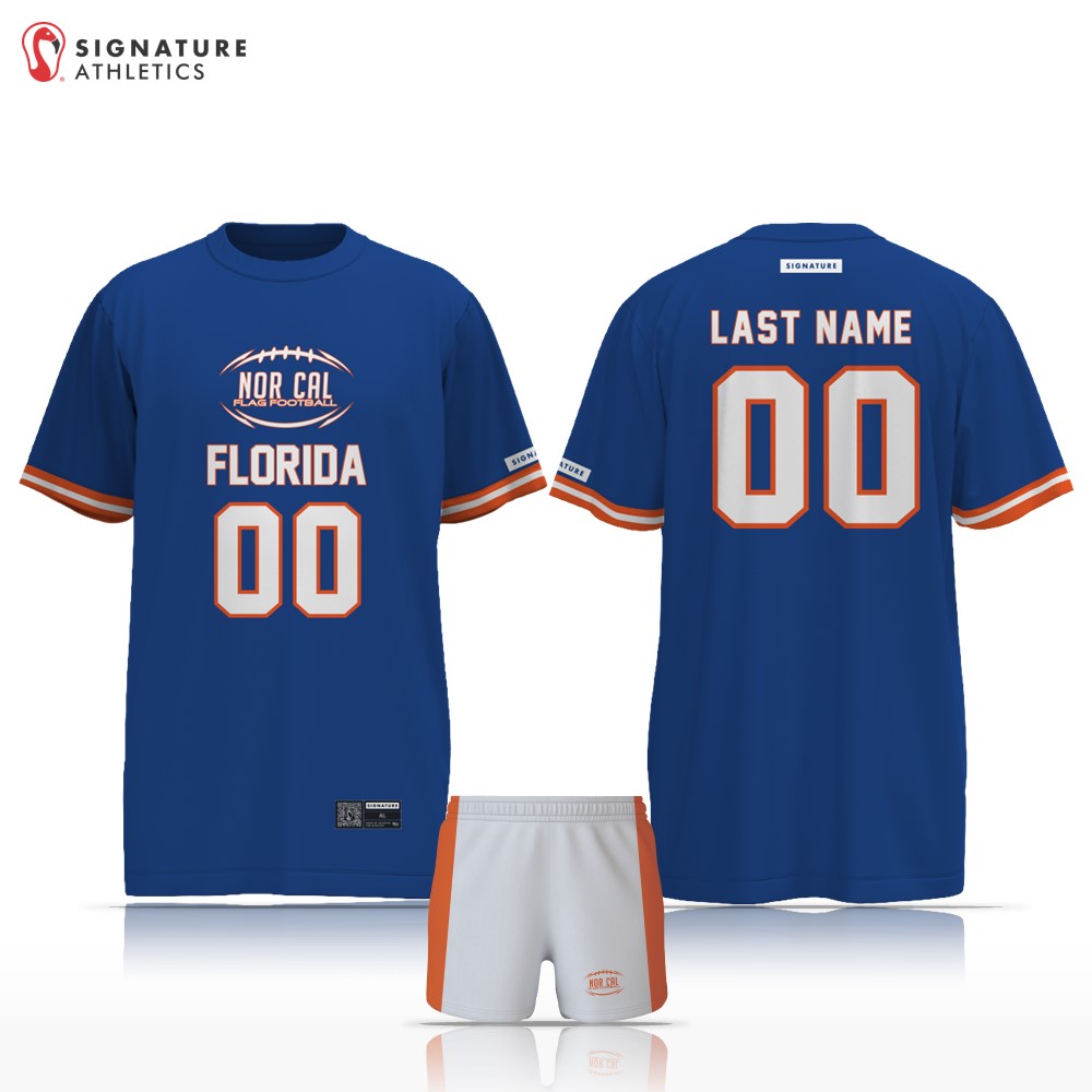 NorCal Flag Football Blue Florida Women's 2 Piece Player Package: NorCal