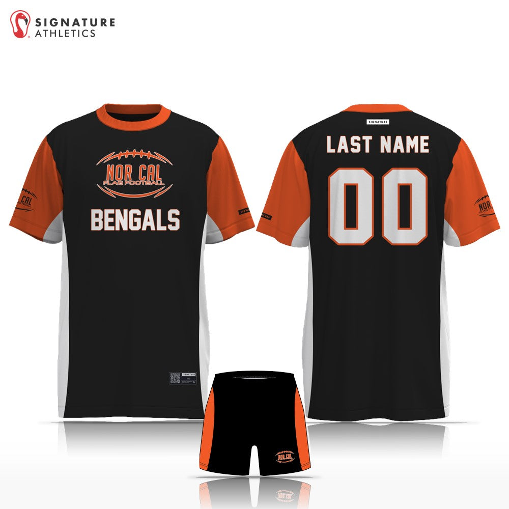 Norcal Flag Football Cincinnati Bengals Men's 2 Piece Player Package: NorCal