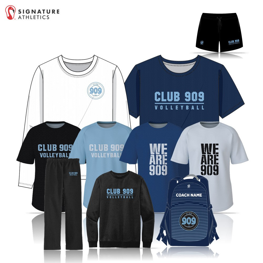Club 909 Volleyball Coach Men's 10 Piece Pro Package: 18-Blue