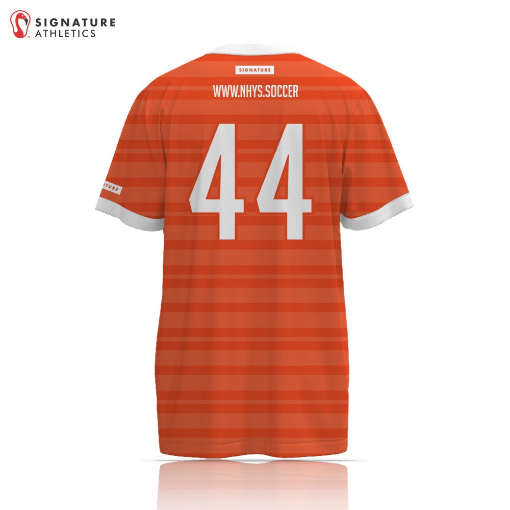 New Haven Youth Soccer 27-1 REC Orange Short Sleeve Tech Tee Back