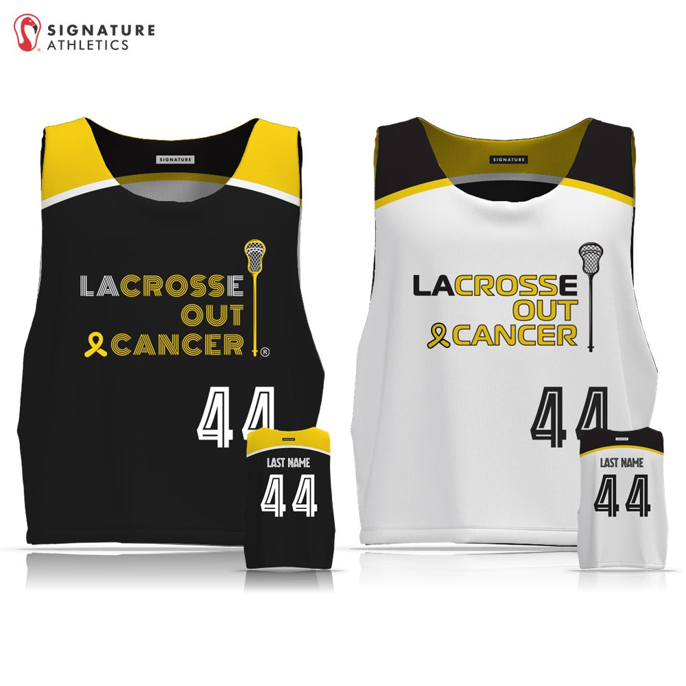 LaCROSSe Out Cancer Men's Reversible Game Pinnie: LaCROSSe Out Cancer
