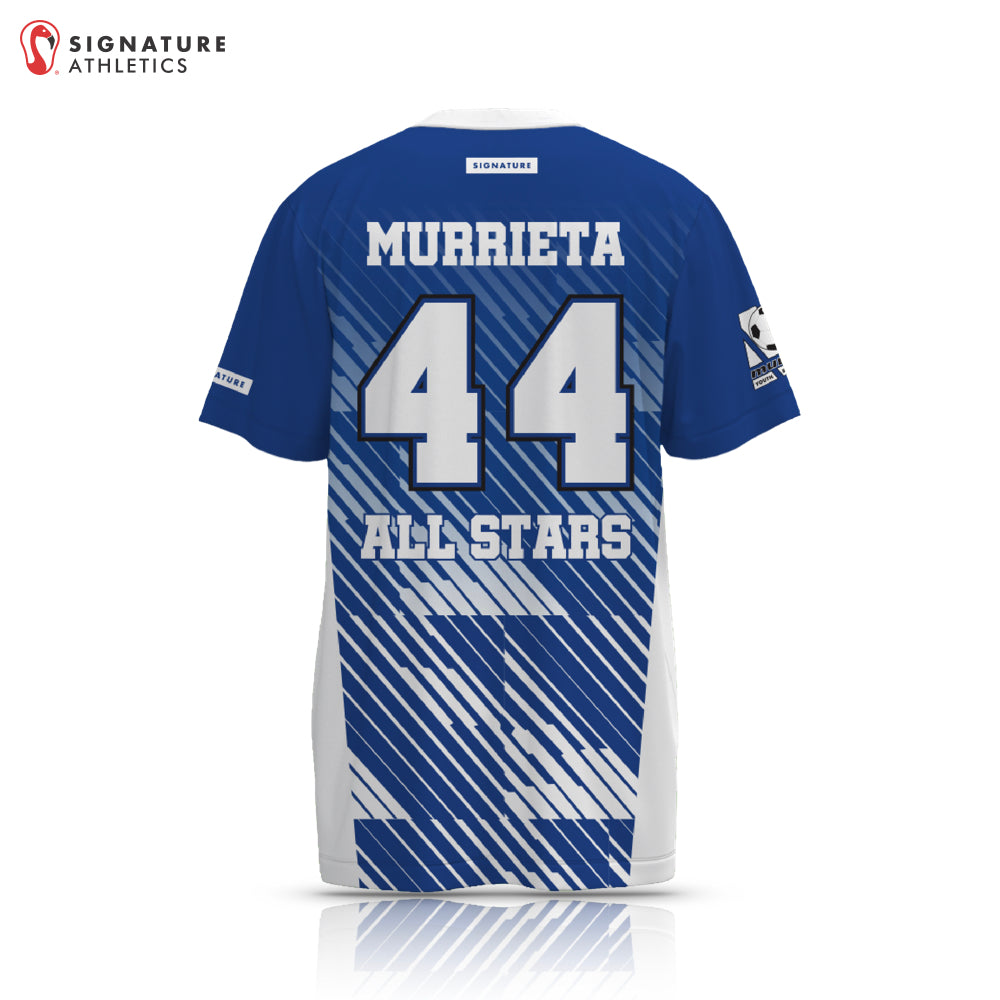 Murrieta Allstars Men's Short Sleeve Blue Tech Tee
