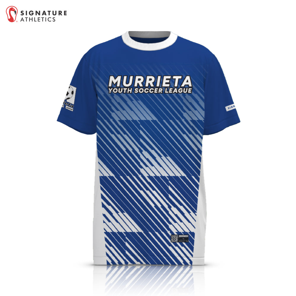 Murrieta Allstars Men's Short Sleeve Blue Tech Tee: U10 Coed