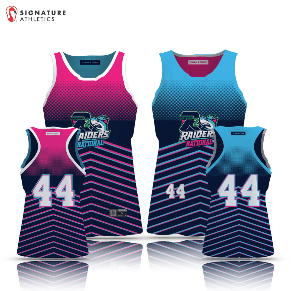 Reef Raiders Lacrosse Women's Player Reversible Pinnie: Raiders National