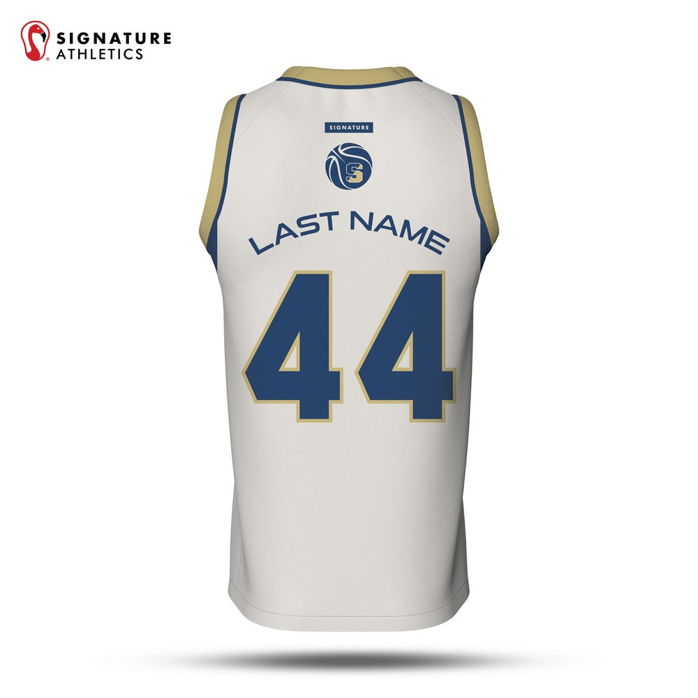 Shrewsbury Basketball Association 25-4 Navy Reversible Game Jersey White Back