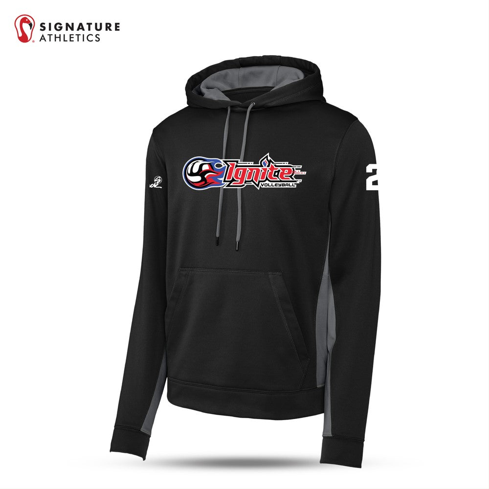 Ignite Sport-Tek® Sport-Wick® Fleece Colorblock Hooded Pullover