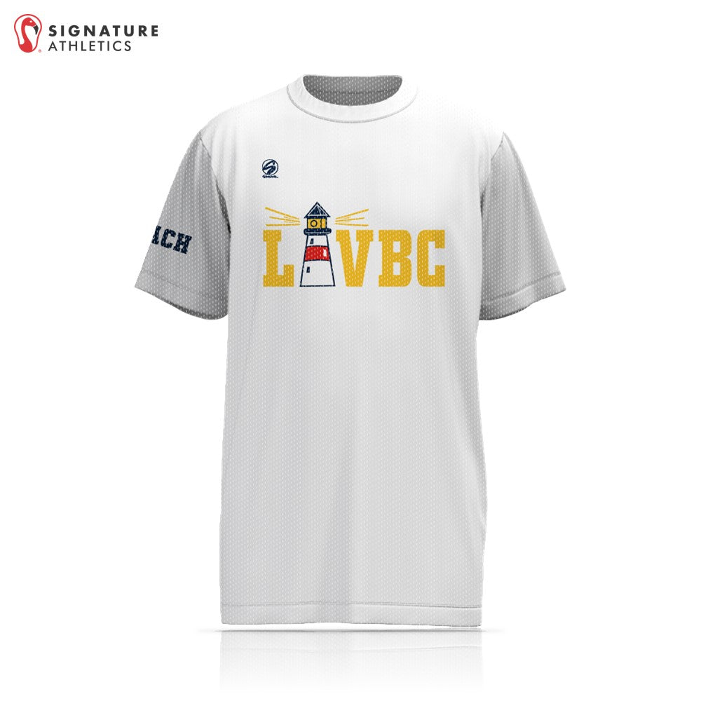 Long Island Volleyball White Short Sleeve Tech Tee: LIVBC