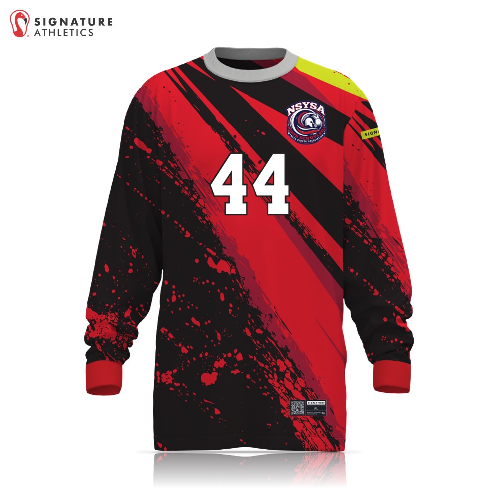 North Schuylkill Soccer Red/Black Goalie Long Sleeve Tech Tee: North Schuylkill