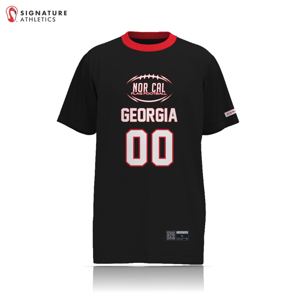 NorCal Flag Football Georgia Women's Player Short Sleeve Tech Tee: NorCal