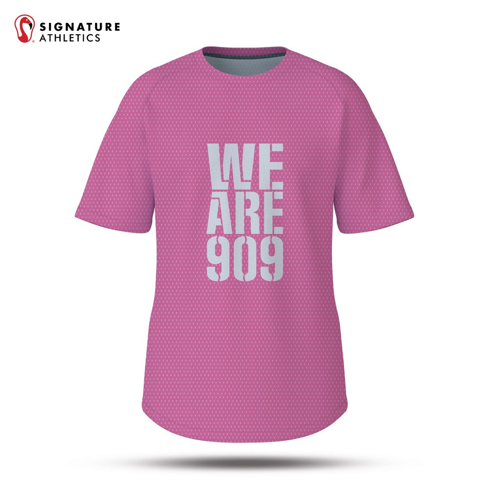 Risen 909 Volleyball Club Men's Pink Player Short Sleeve Tech Tee: Risen 909