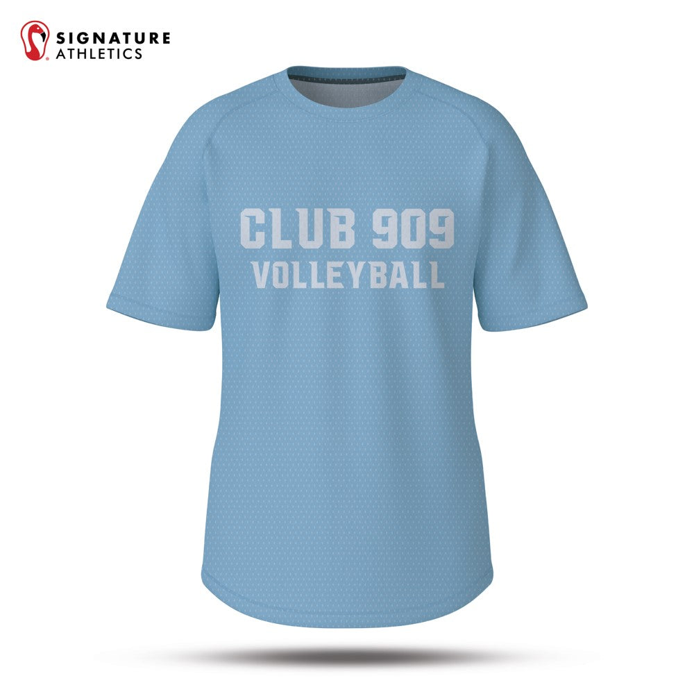 Club 909 Volleyball Men's Carolina Blue Short Sleeve Tech Tee: 18-Blue