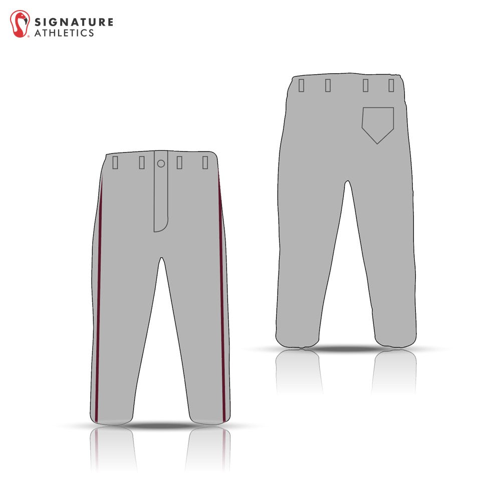 Rebels Travel Baseball OPTIONAL Men's Grey Baseball Long Pants: Rebels
