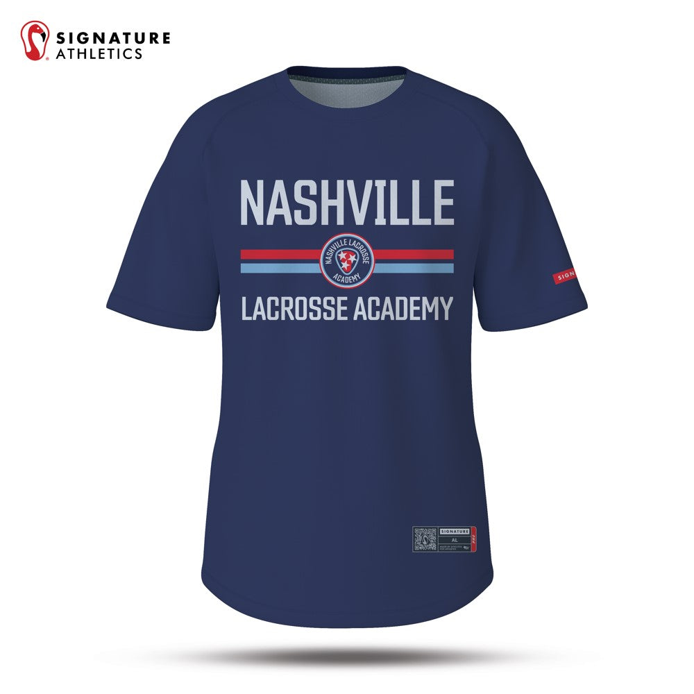 Nashville Lacrosse Academy Navy Short Sleeve Tech Tee: Nashville