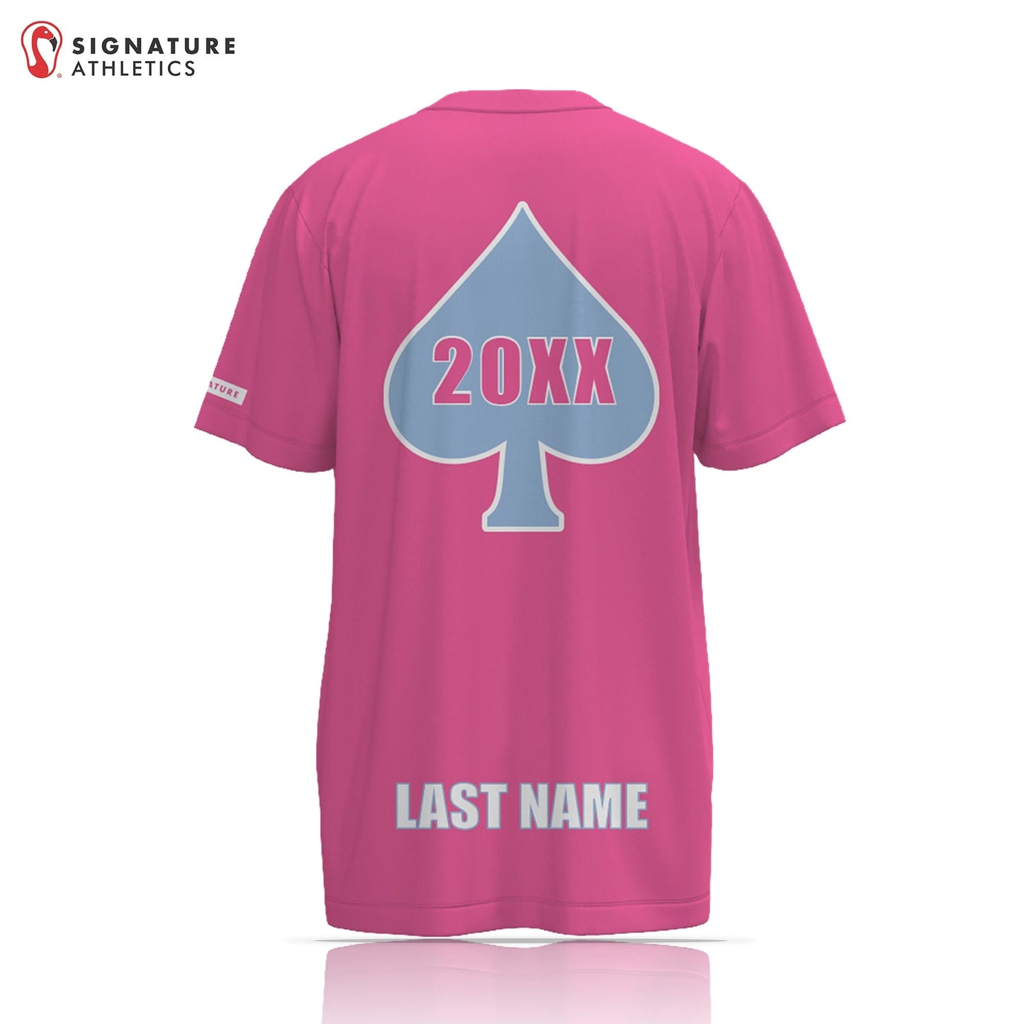 Aces Girls Lacrosse Pink Short Sleeve Tech Tee (Grad Year) Signature Lacrosse