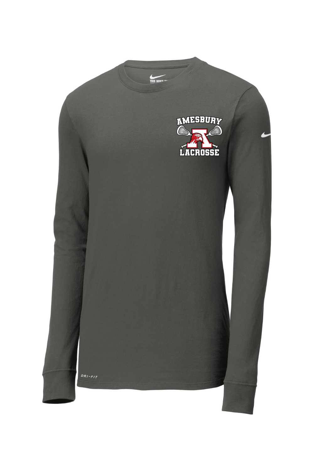 Amesbury Youth Lacrosse Dri-FIT Cotton/Poly Long Sleeve Tee Signature Lacrosse