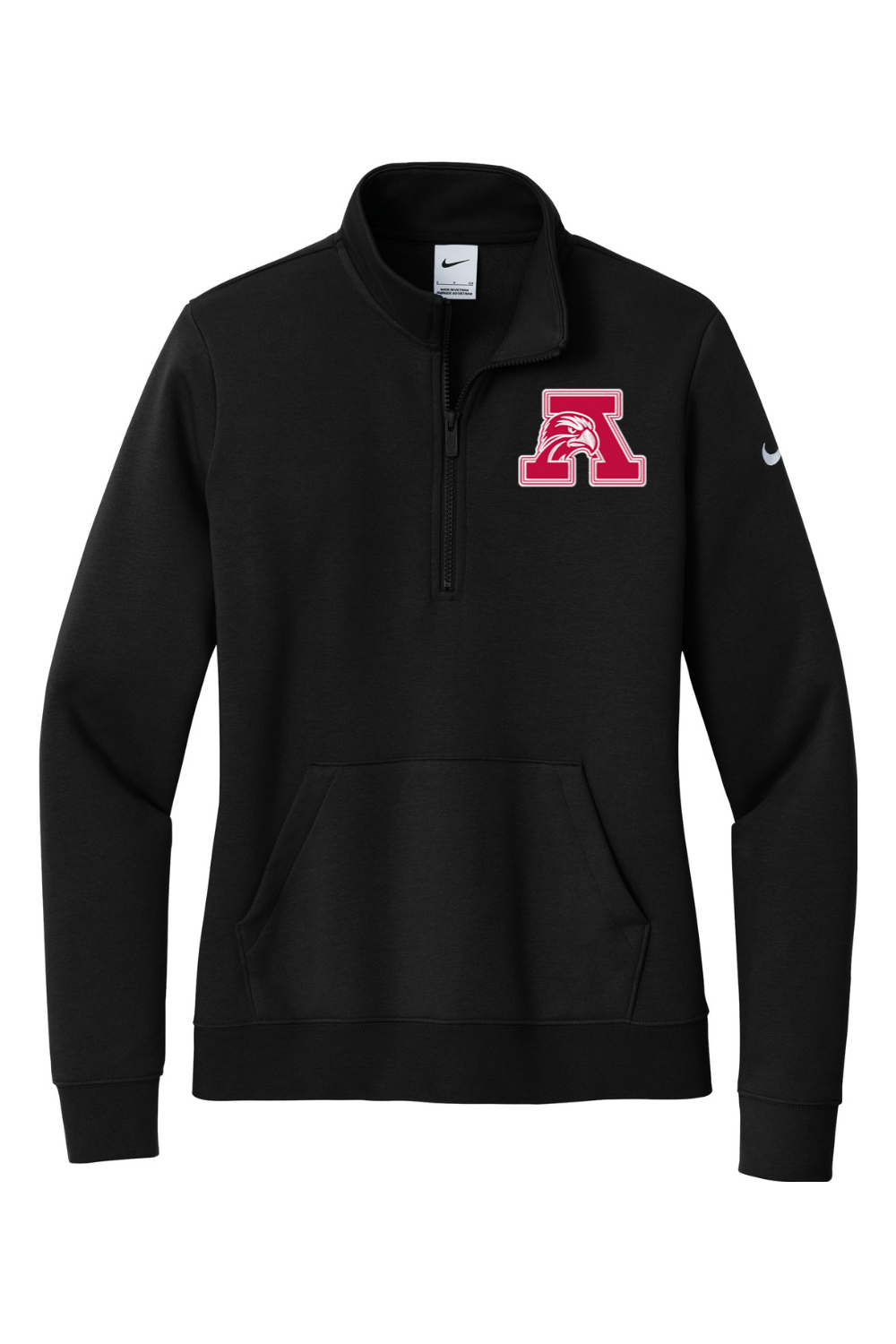 Amesbury Youth Lacrosse Ladies Club Fleece Sleeve Swoosh 1/2-Zip Signature Lacrosse
