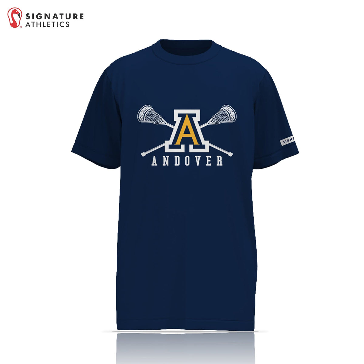 Andover Youth Lacrosse Player Dark Short Sleeve Shooting Shirt: 1st Grade-8th Grade Signature Lacrosse