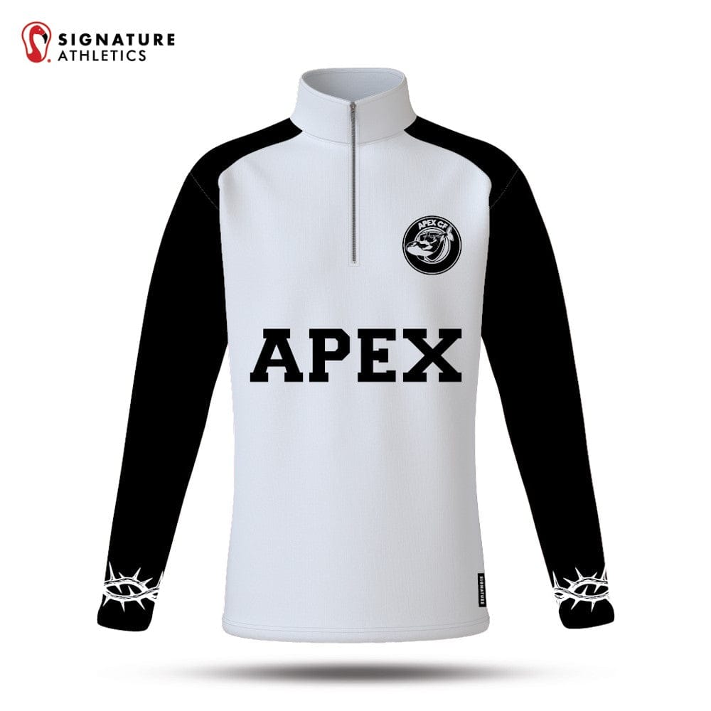 Apex CF White & Black Quarter Zip Signature Lacrosse