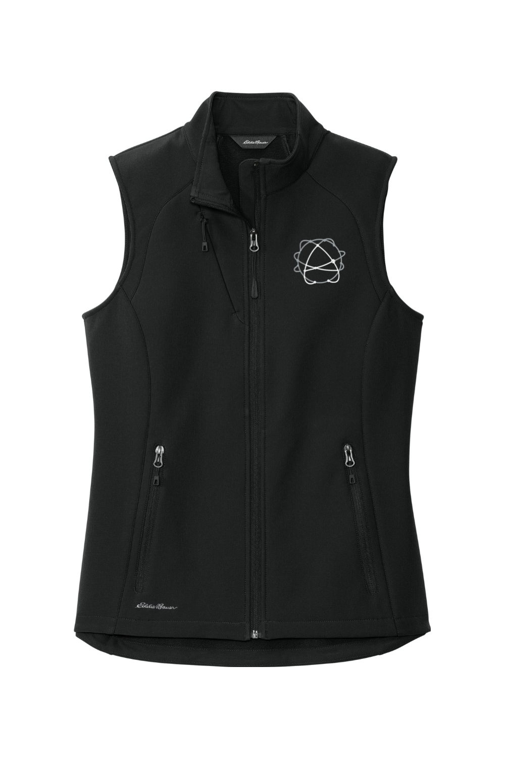 ASIST Women's Embroidered Eddie Bauer Ladies Stretch Soft Shell Vest Signature Lacrosse