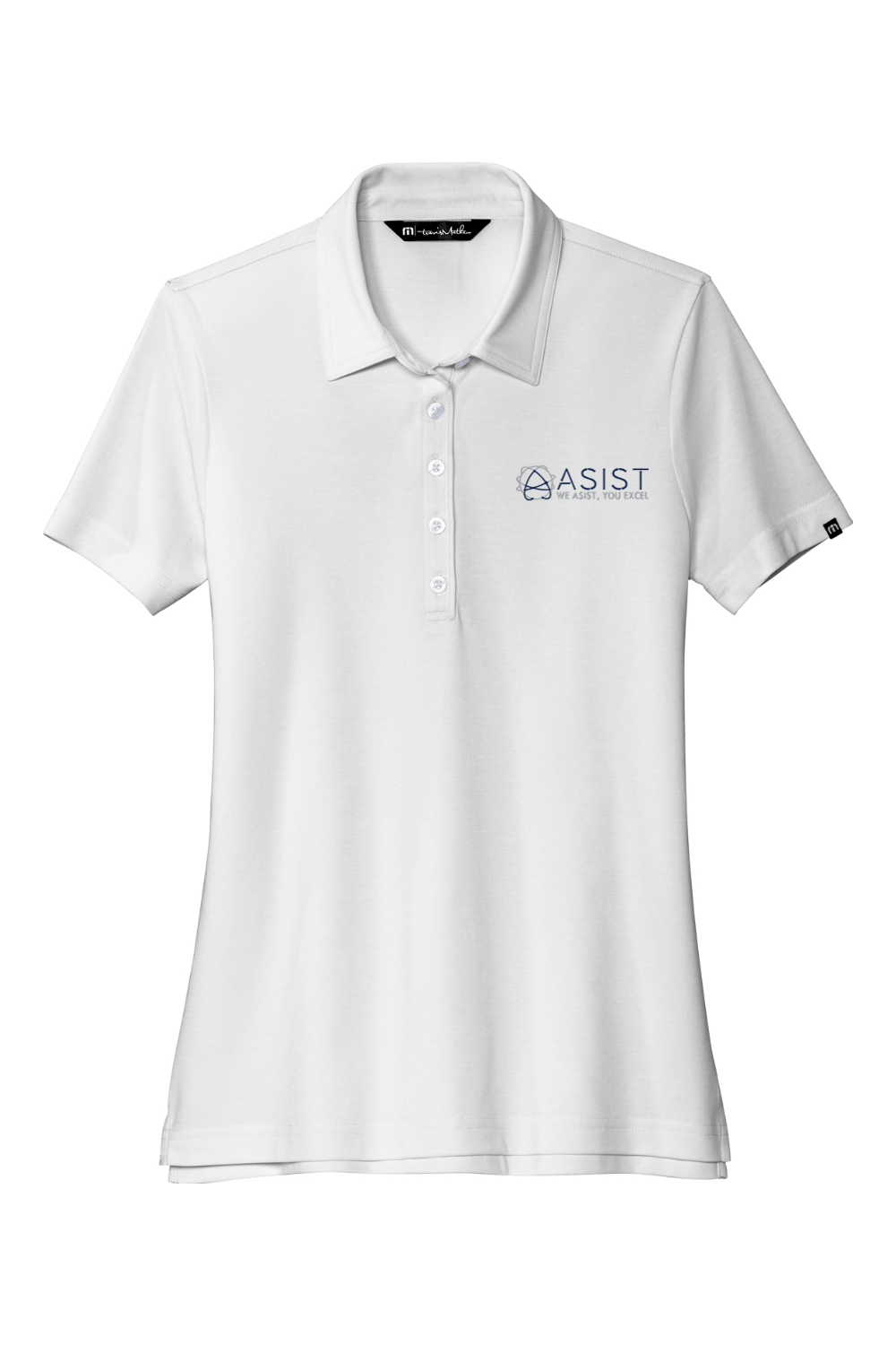 ASIST Women's Embroidered Travis Mathew Ladies Oceanside Solid Polo Signature Lacrosse