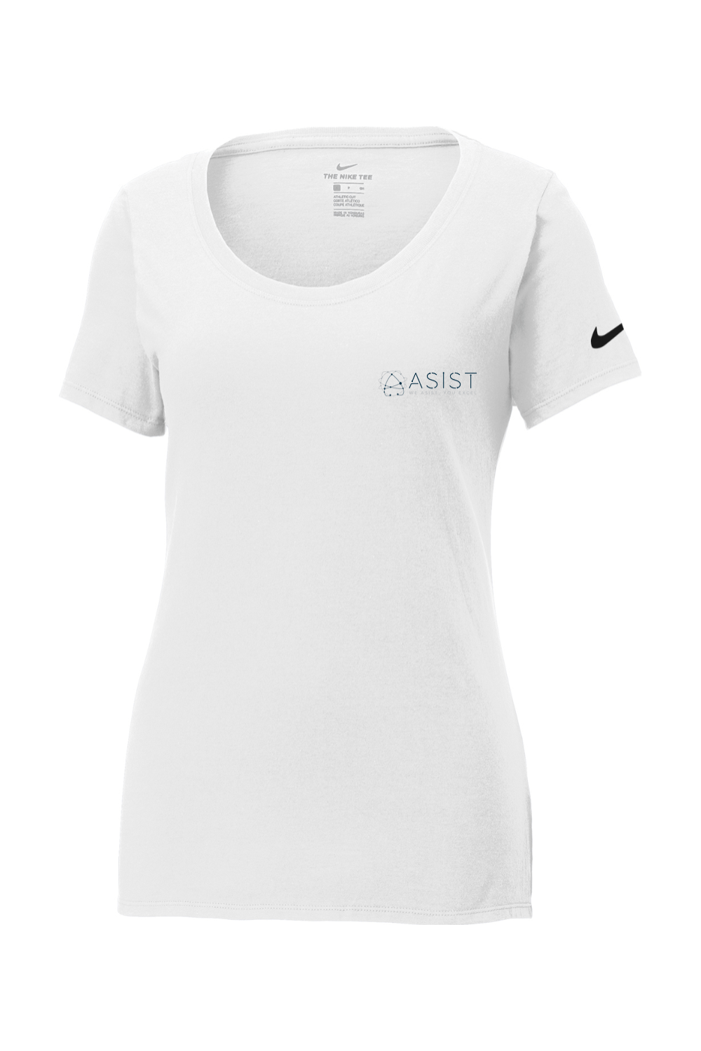 ASIST Women's Nike Core Cotton Scoop Neck Tee Signature Lacrosse