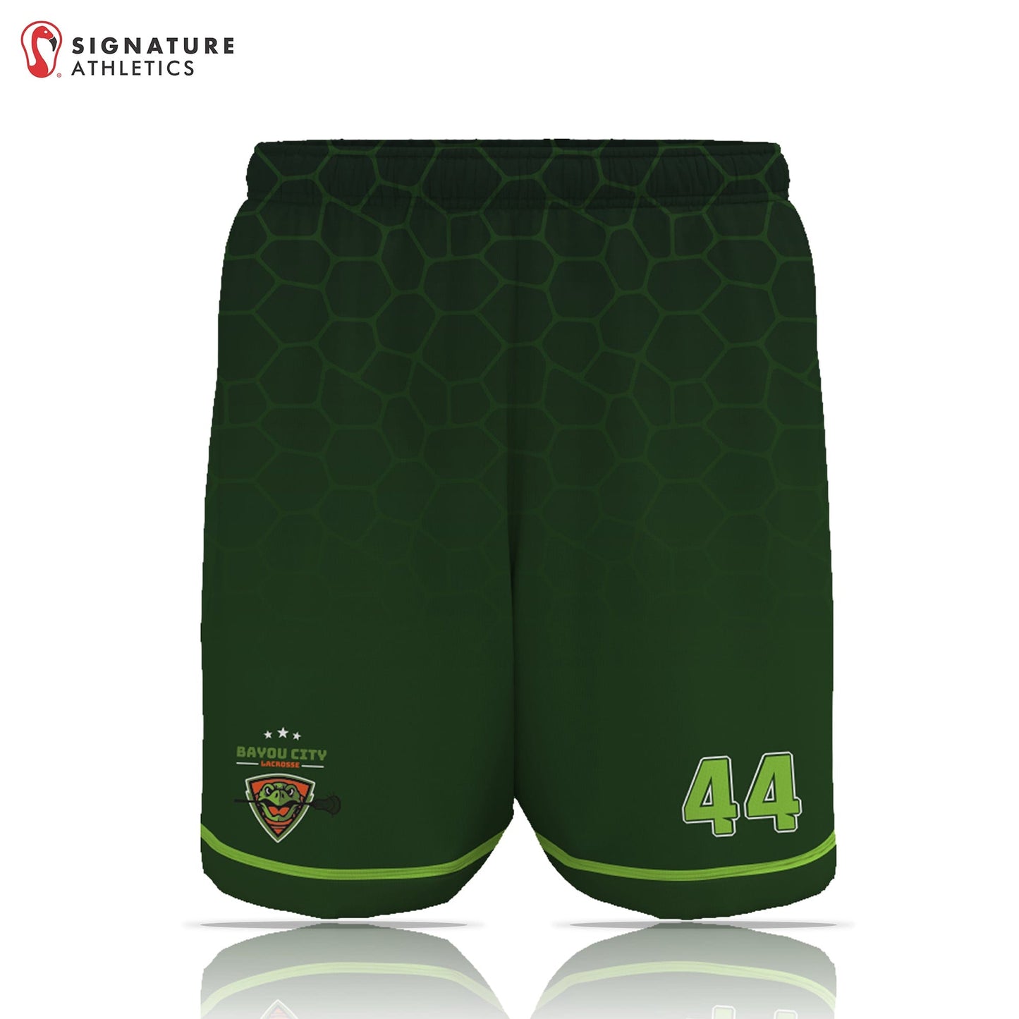 Bayou City Lacrosse Men's Game Shorts: Bayou City Signature Lacrosse