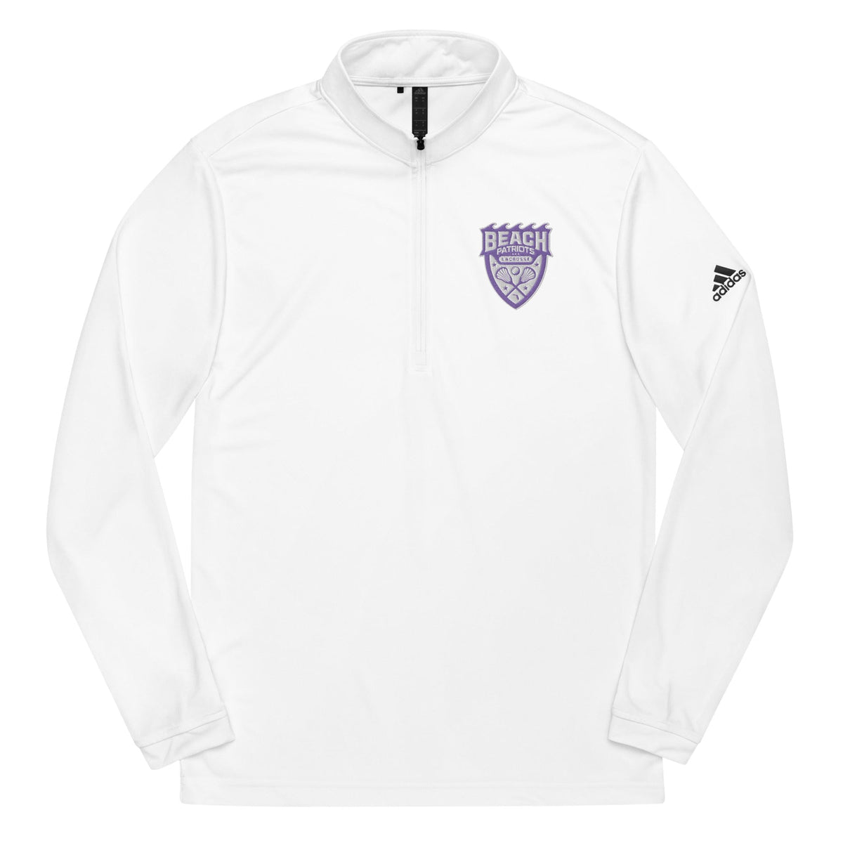 Beach Patriots Lacrosse Adult Men's 1/4 Adidas Performance Pullover Signature Lacrosse