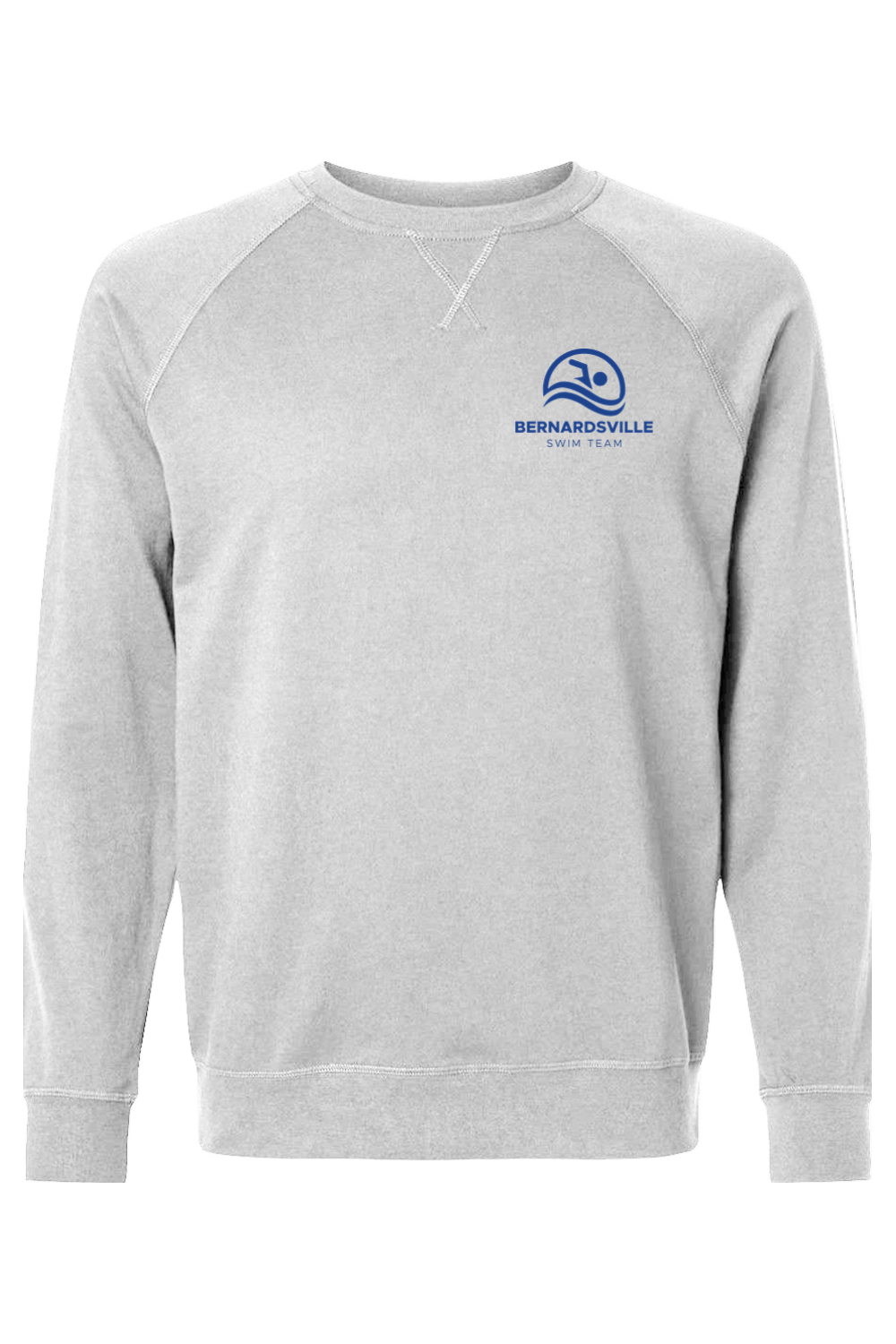 Bernardsville Swimming Adult Heavyweight Raglan Long Sleeve Signature Lacrosse