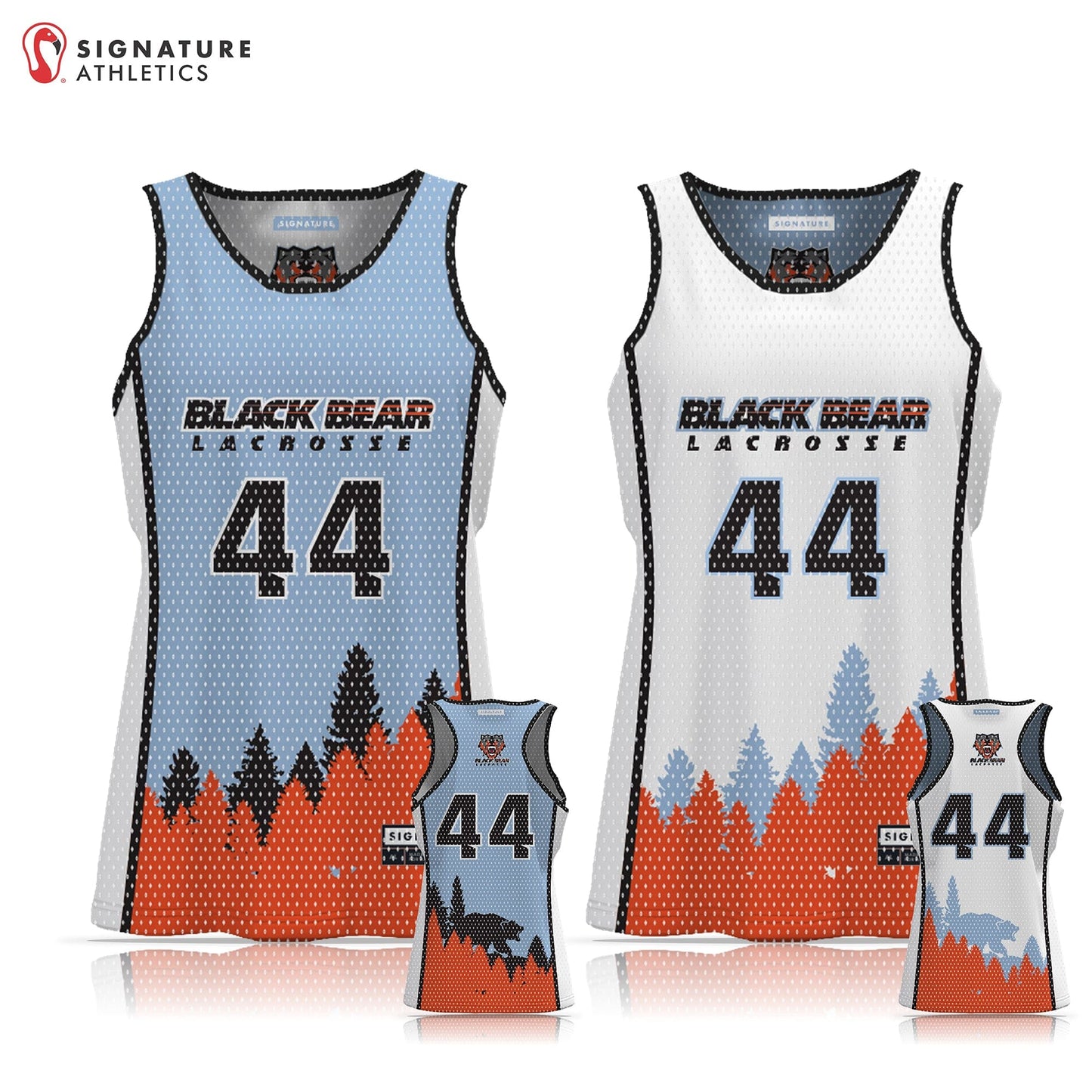 Black Bear Lacrosse Women's Player Reversible Practice Pinnie: N/A Signature Lacrosse