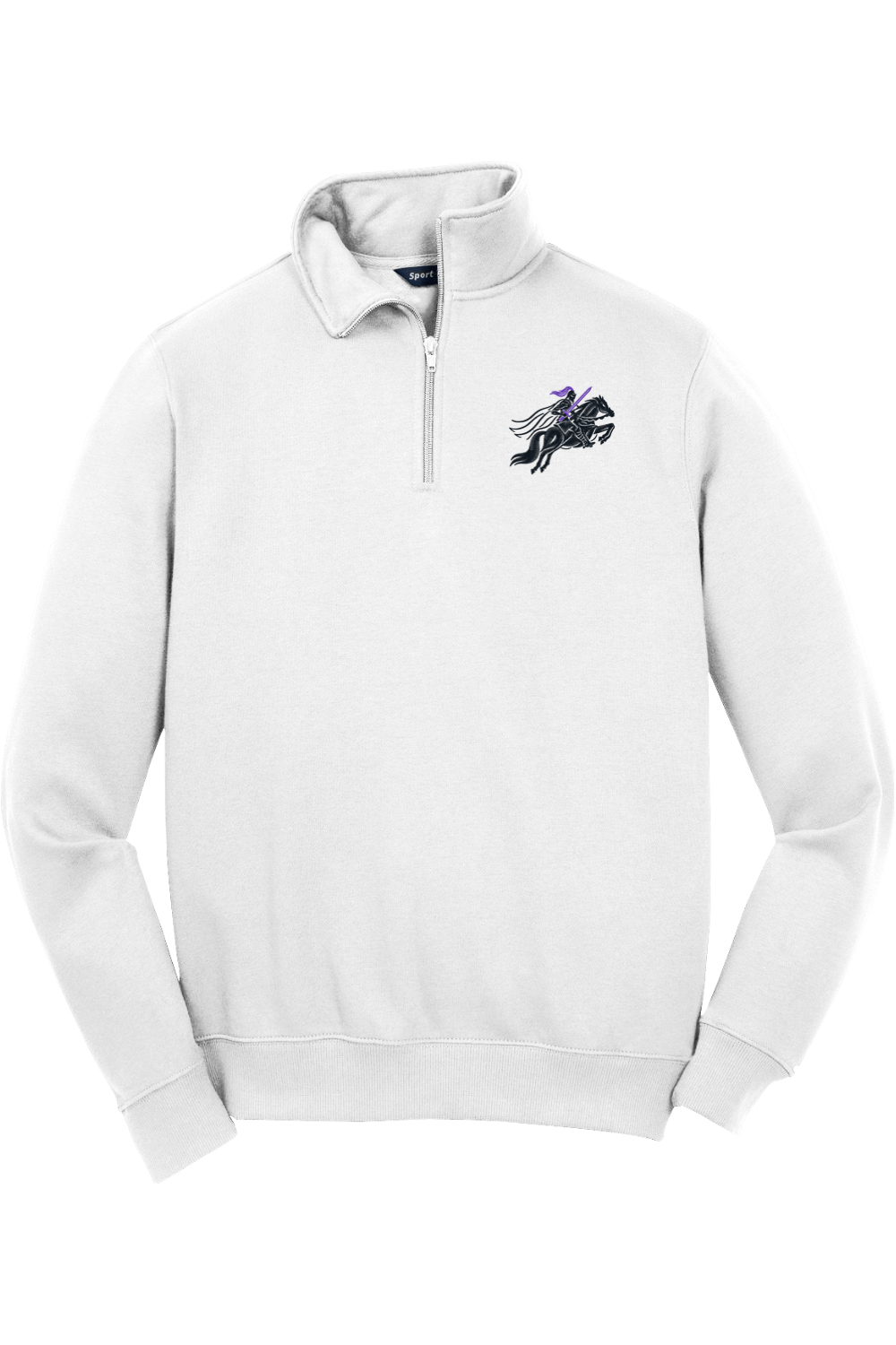 Black Knights Club LC Adult Embroidered Quarter-Zip Pullover Signature Lacrosse