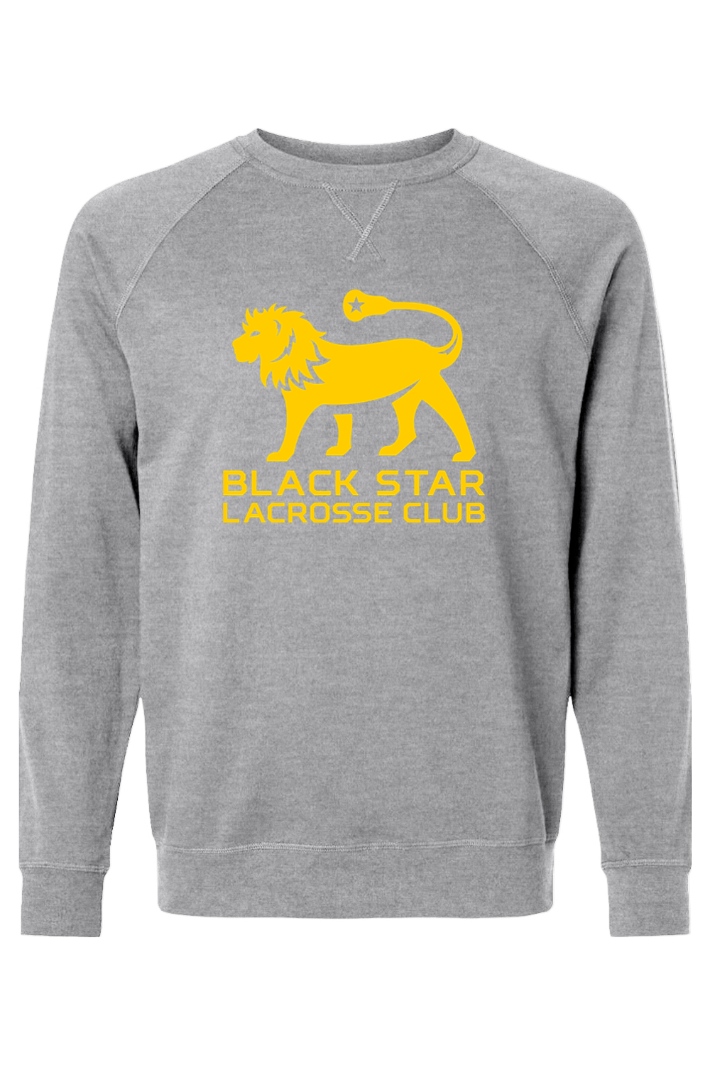 Black Star Lacrosse Adult Heavyweight Raglan Long Sleeve Signature Lacrosse