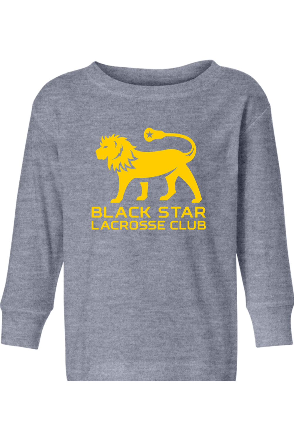 Black Star Lacrosse Toddler Long Sleeve T-Shirt Signature Lacrosse