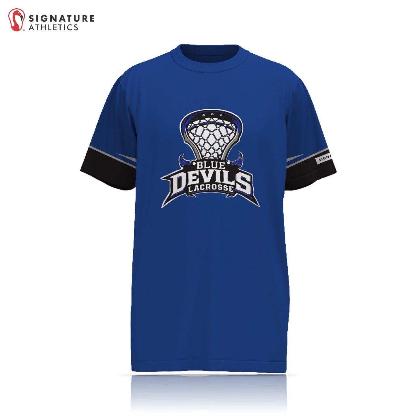 Blue Devils Lacrosse Women's Short Sleeve Tech Tee: Blue Devils Lacrosse Signature Lacrosse