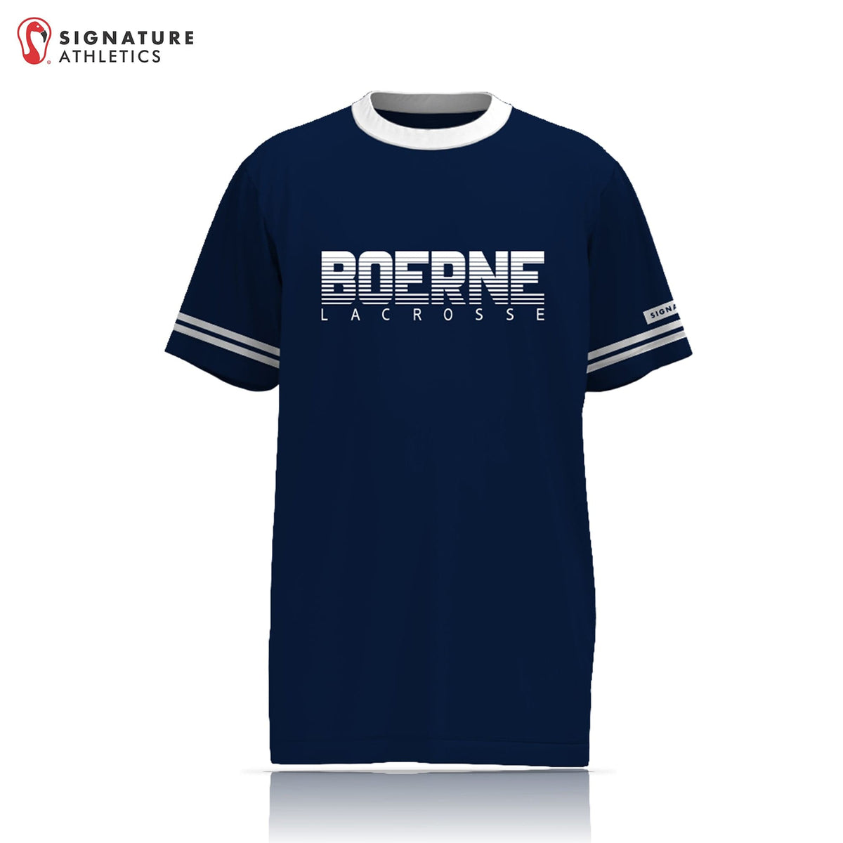 Boerne Lacrosse Men's Navy Short Sleeve Tech Tee: N/A Signature Lacrosse