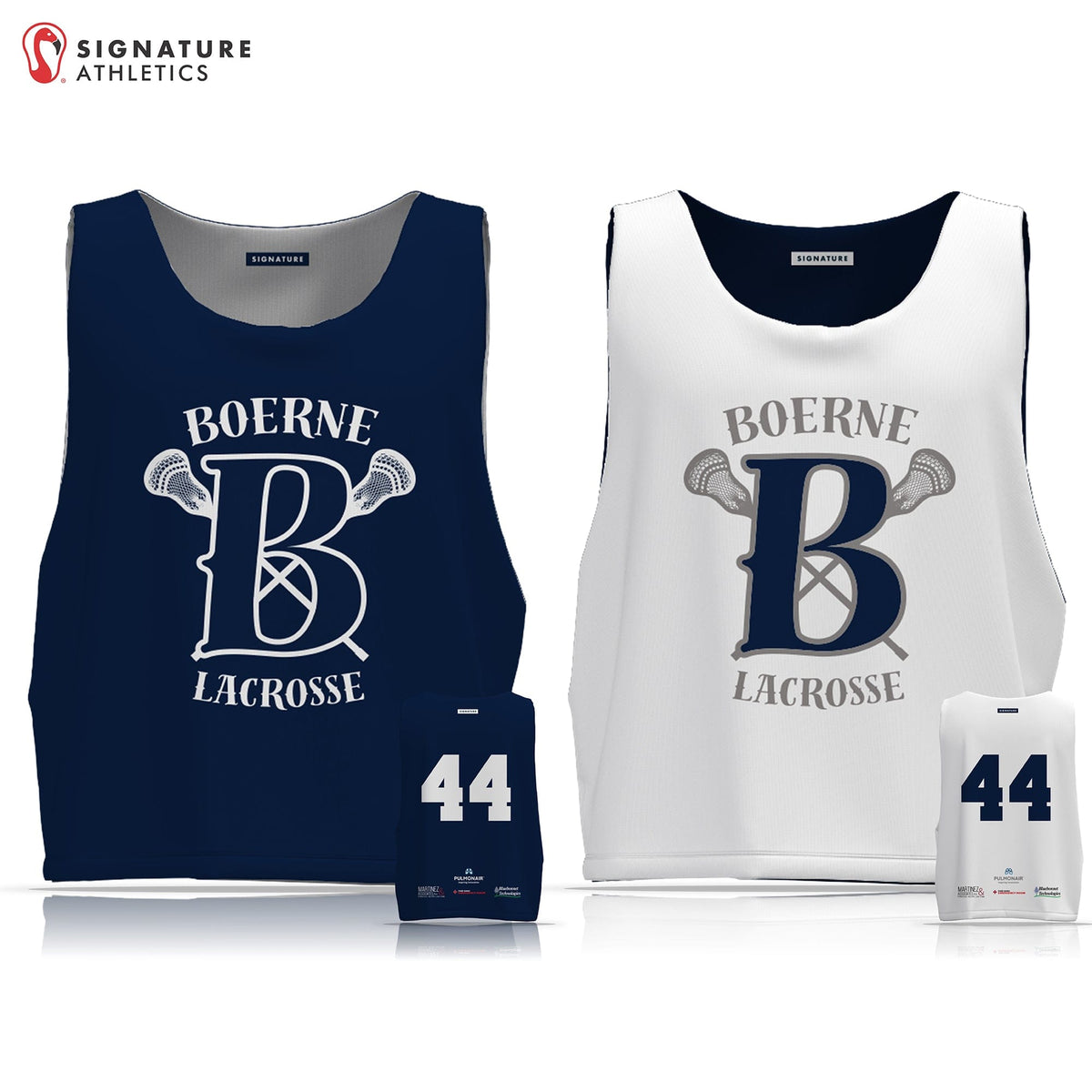 Boerne Lacrosse Men's Reversible Game Pinnie: Grade 7th-8th Signature Lacrosse