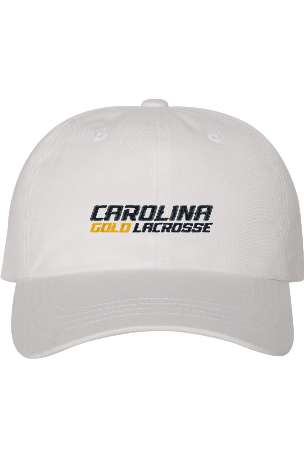 Carolina Gold Lacrosse Embroidered Dad Hat Signature Lacrosse