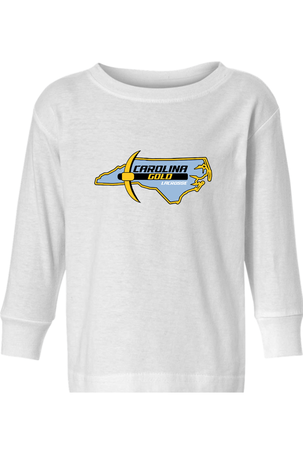 Carolina Gold Lacrosse Toddler Long Sleeve T-Shirt Signature Lacrosse