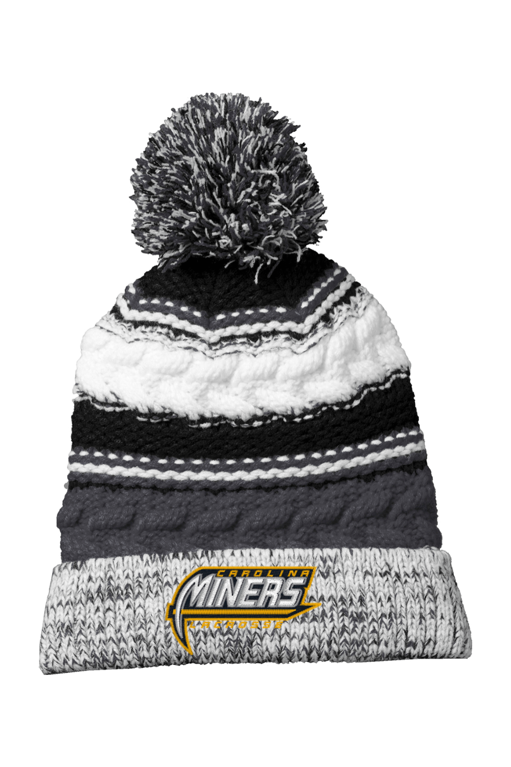 Carolina Miners Sport-Tek Pom Pom Team Beanie Signature Lacrosse