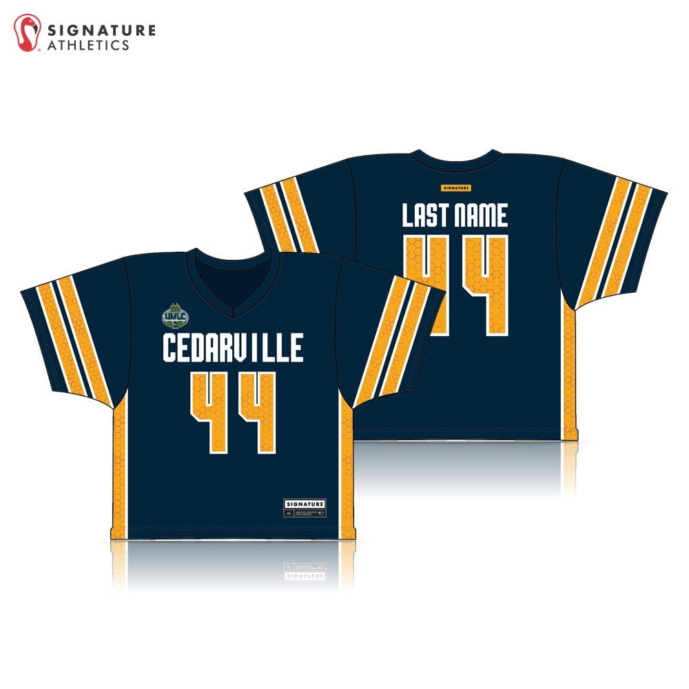 Cedarville University LC Men's Navy College Jersey Signature Lacrosse