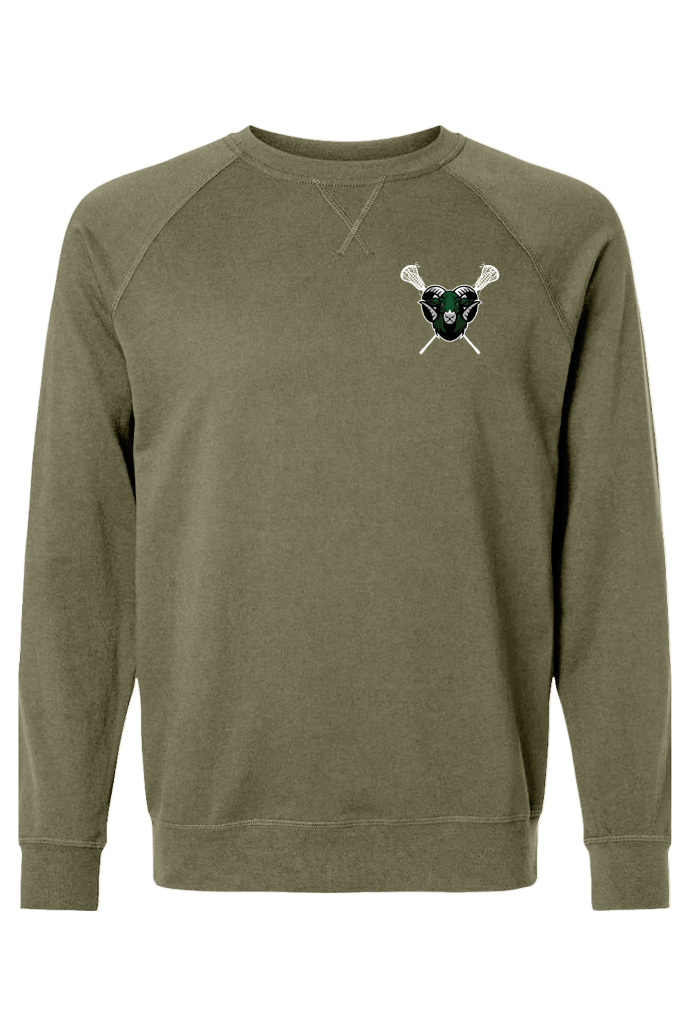 Central Dauphin Rams LC Adult Heavyweight Raglan Long Sleeve Signature Lacrosse