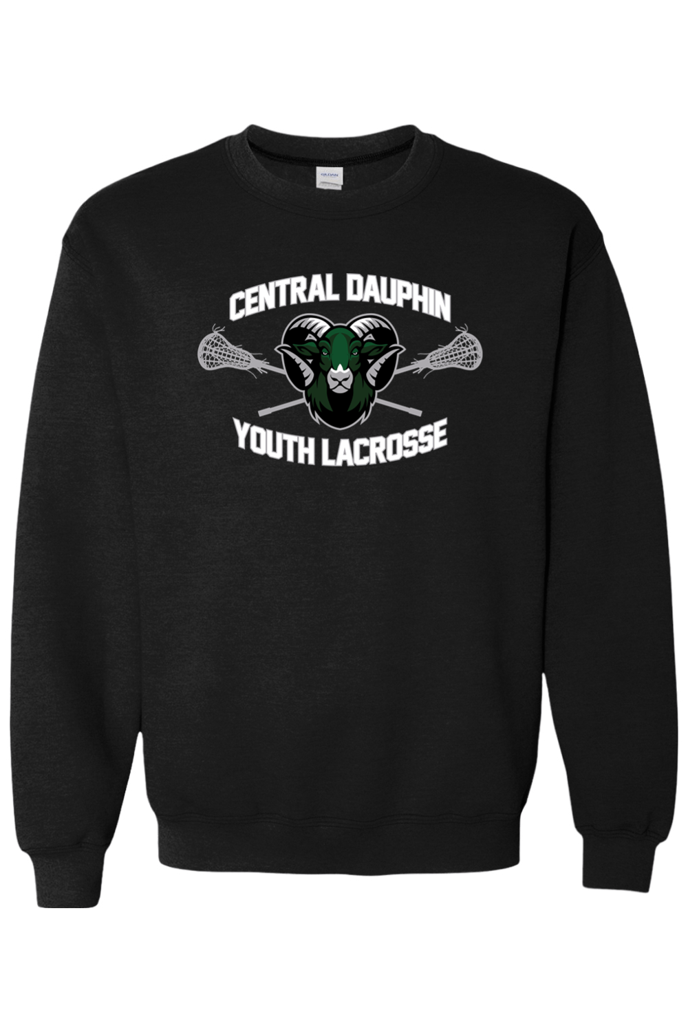 Central Dauphin Rams LC Adult Heavyweight Sweatshirt Signature Lacrosse
