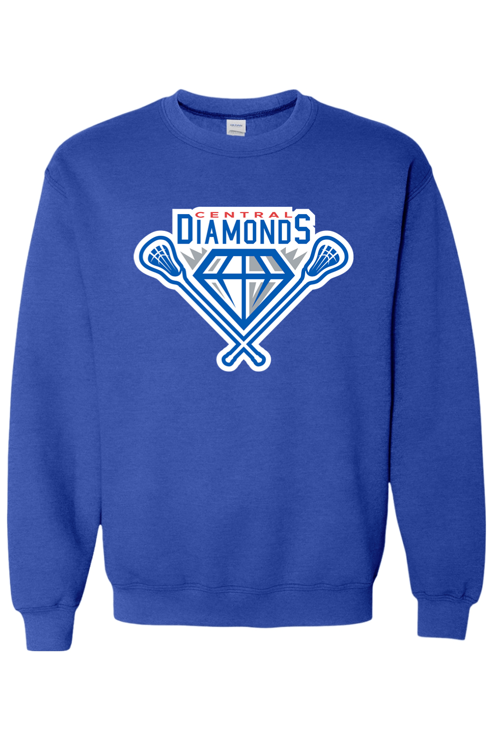 Central Diamonds Adult Heavyweight Sweatshirt Signature Lacrosse