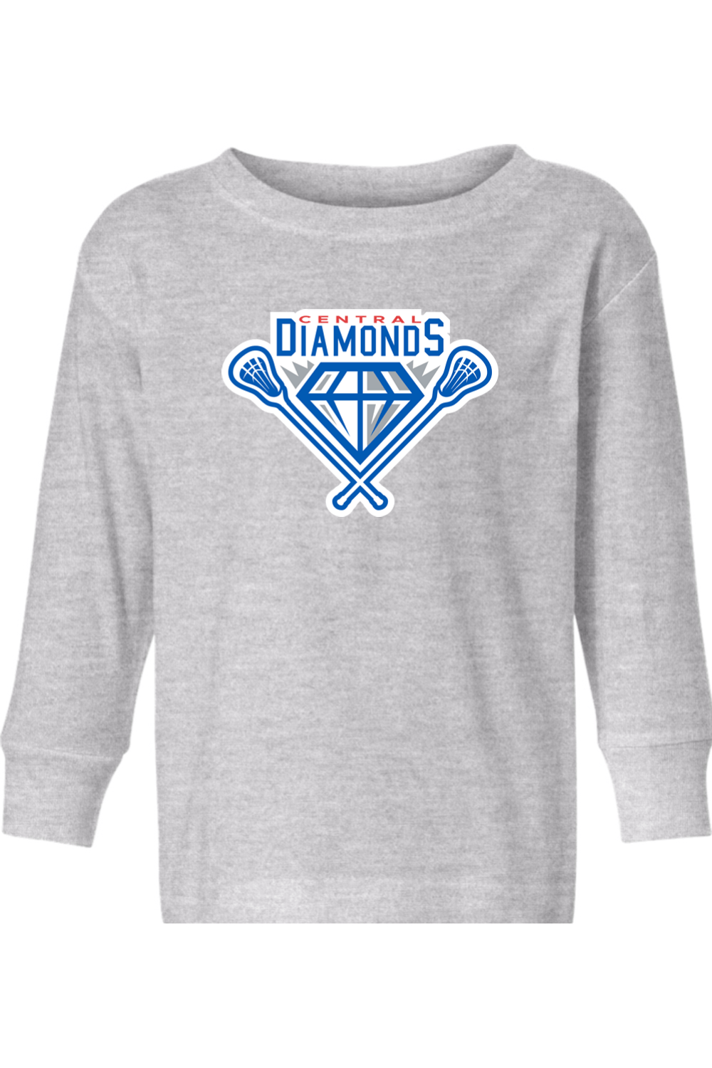 Central Diamonds Toddler Long Sleeve T-Shirt Signature Lacrosse